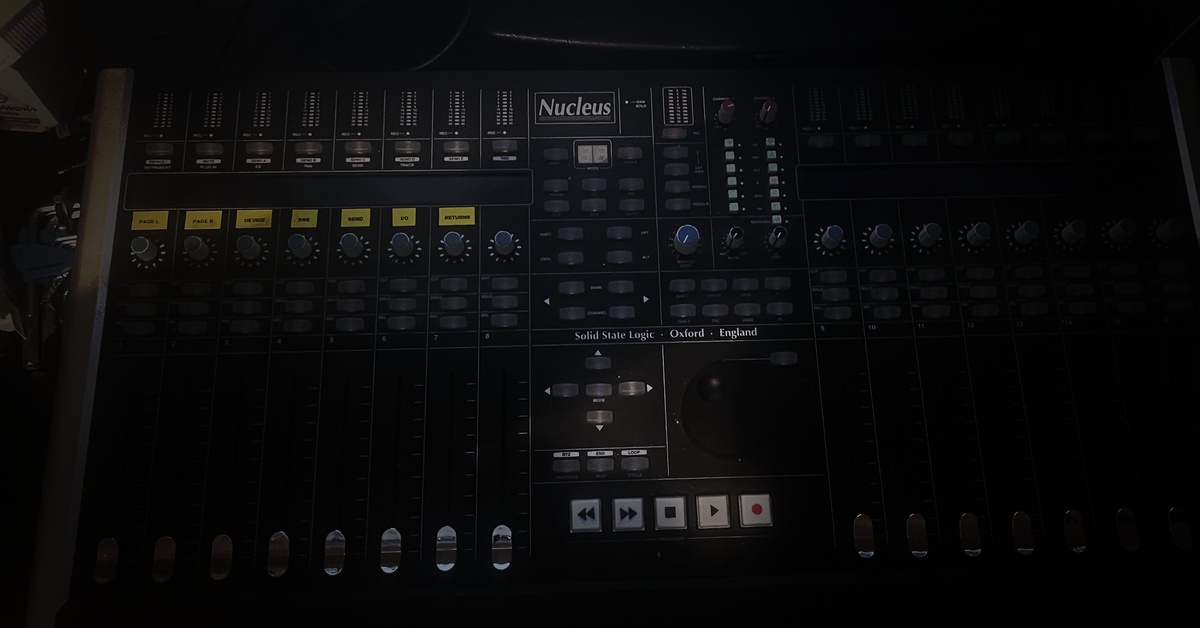 SSL Nucleus console at Sea Mist Studios, Isle of Man